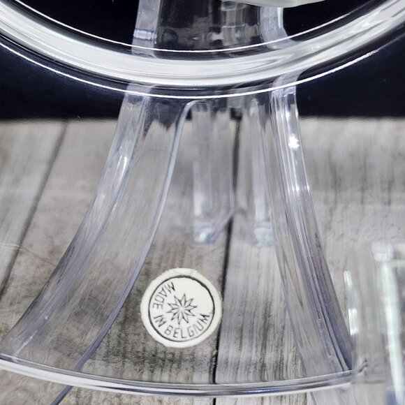 VTG Val St Lambert Luncheon Collectors Plate Intaglio Old Masters Van Dyck Round - Picture 3 of 7